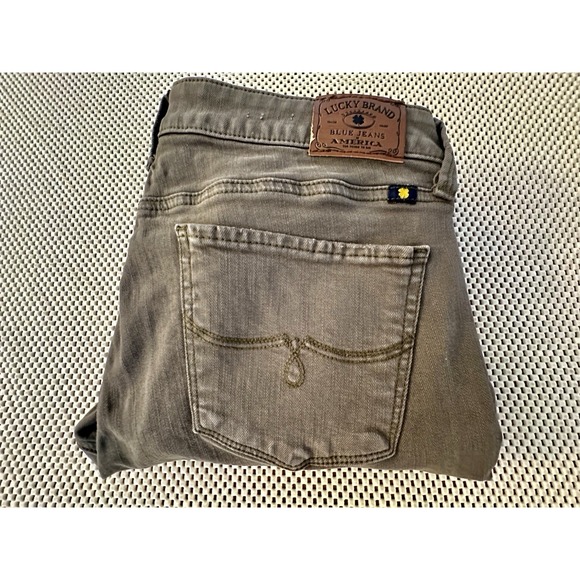 Lucky Brand Denim - Lucky Brand Jeans Lolita Crop 28 Women Sz 6 Low Rise Y2K Stretch Straight Leg